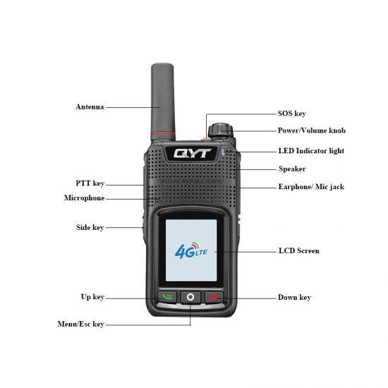  QYT 4G Q7 meilleur réseau longue distance haut de gamme 2 voies radios talkies 