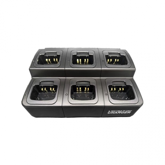 Type de fente remplaçable personnalisable Chargeur intelligent GP3688 multi-unité pour batterie de talkie-walkie